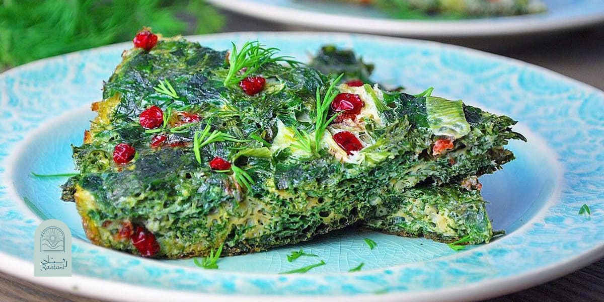 طرز درست کردن کوکو سبزی با سبزی
